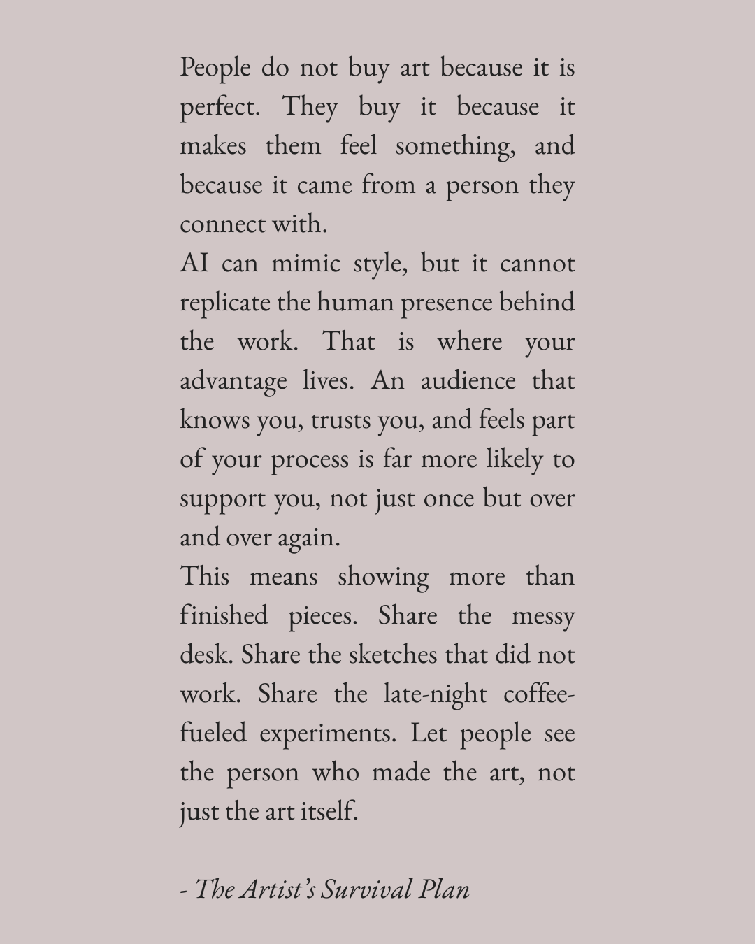 The Artist's Survival Plan Ebook
