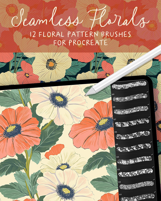 Seamless Floral Pattern Brushes for Procreate 02