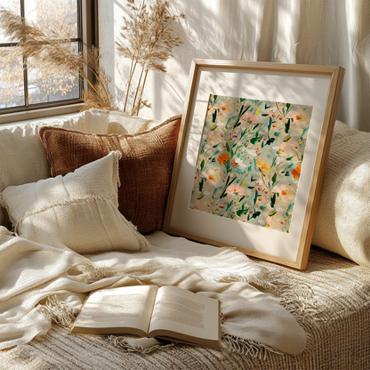 12 Floral Seamless Patterns "Meadow Whispers"